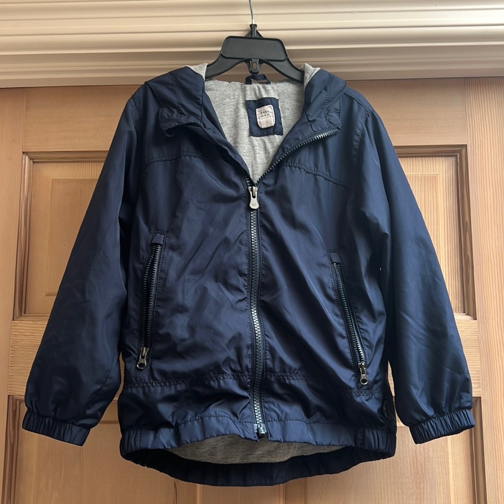 Gap lined windbreaker size 5t navy blue GUC